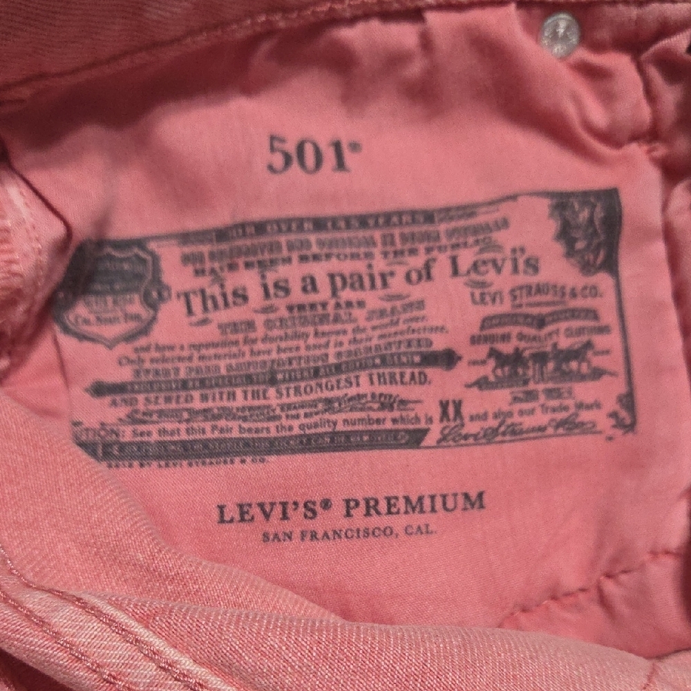 Levi's Pink Jean Shorts for Women - Picture 2 of 4